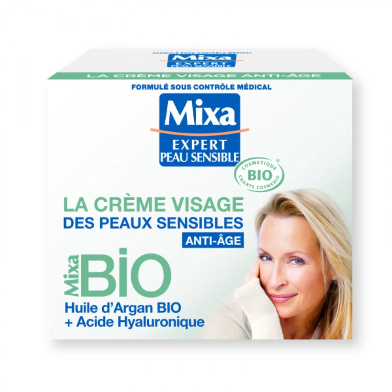 Biologische Argan Anti-Aging Crème + Hyaluronzuur, 50 ml - MIXA