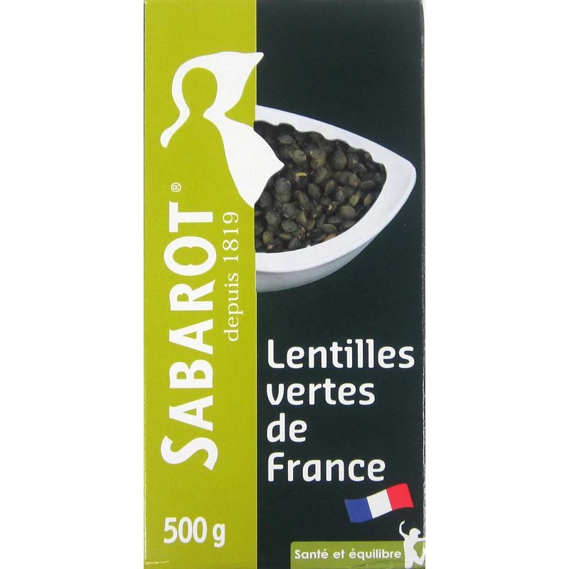 Lentilles Vertes France; 500g - SABAROT
