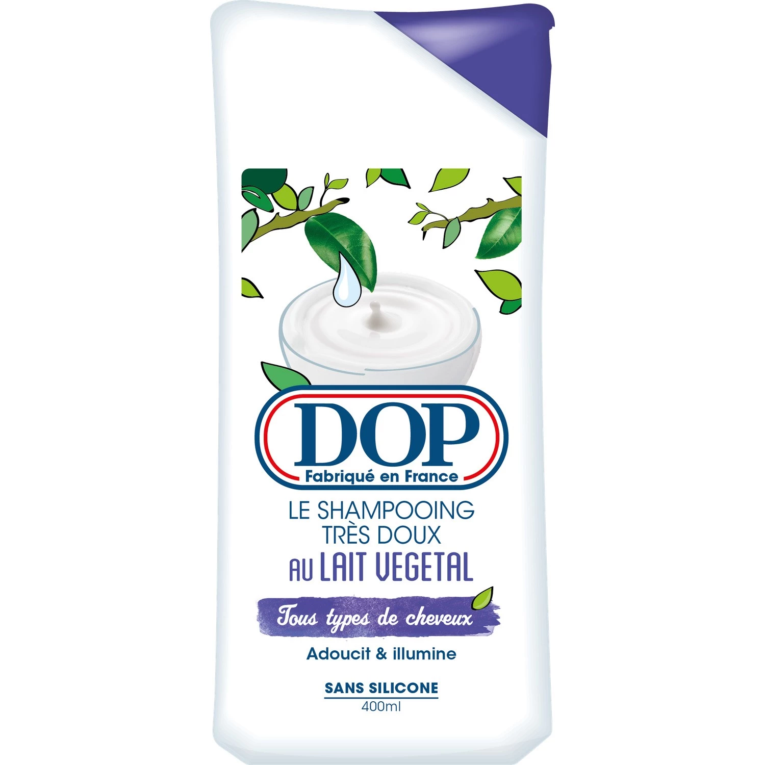 Shampooing très doux au lait végétal 400ml - DOP
