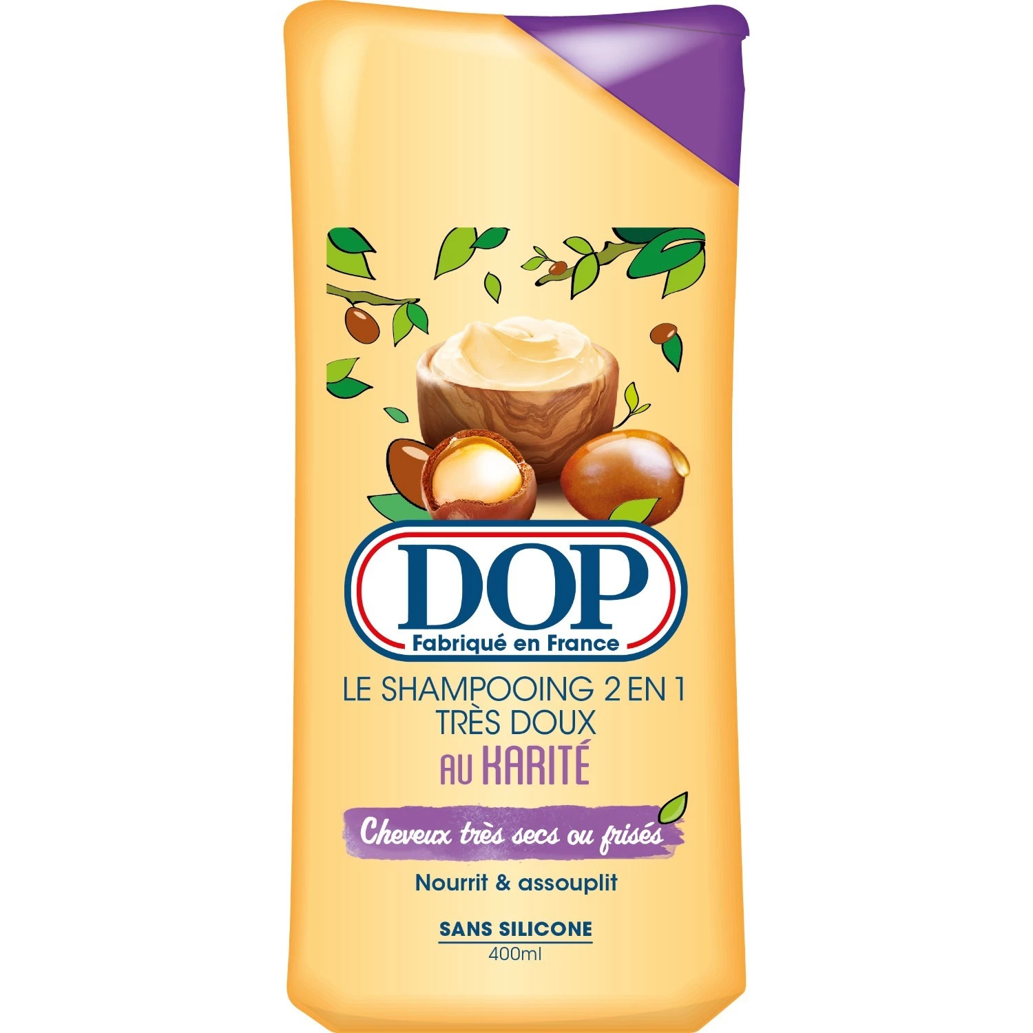 Shampooing 2 en 1 Très Doux au Karité 400ml - DOP