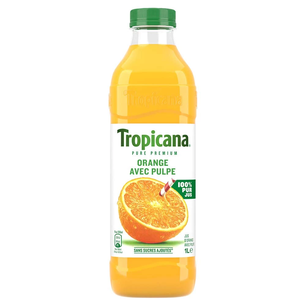 Jus d'orange avec pulpe premium 1L - TROPICANA