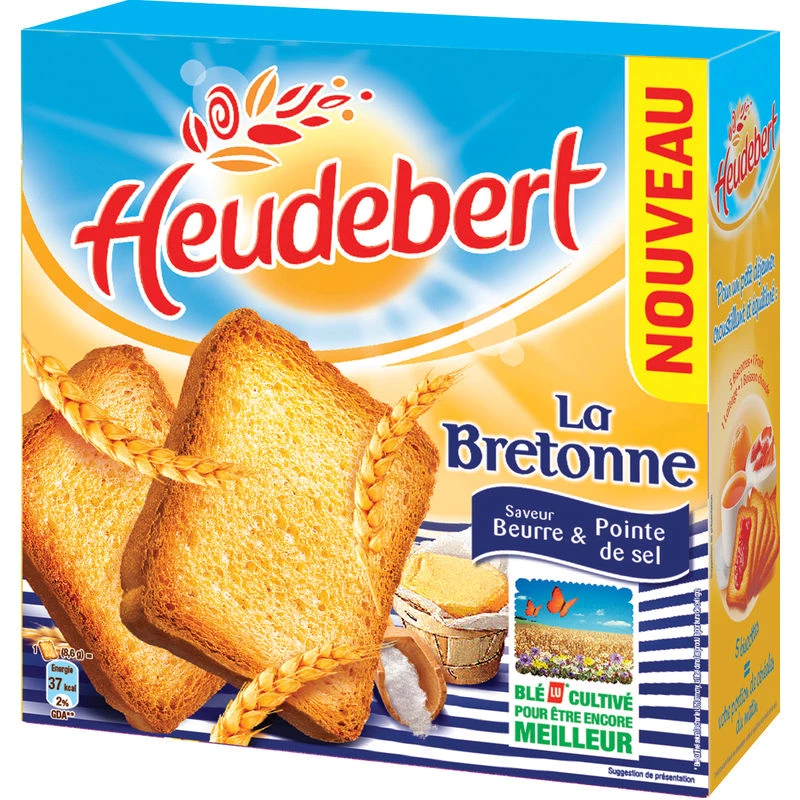 La Bretonne rusks with butter and salt flavor 290g - HEUDEBERT