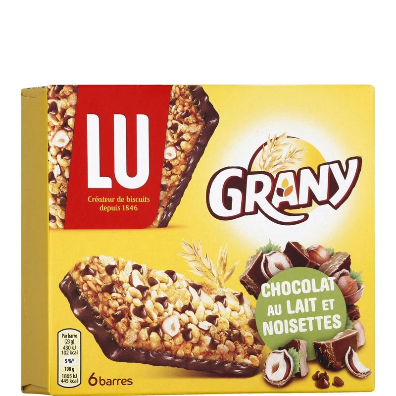 Grany Choco Latte Di Nocciole 138g - LU
