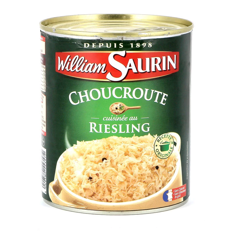 Sauerkraut mit Riesling, 810g - WILLIAM SAURIN