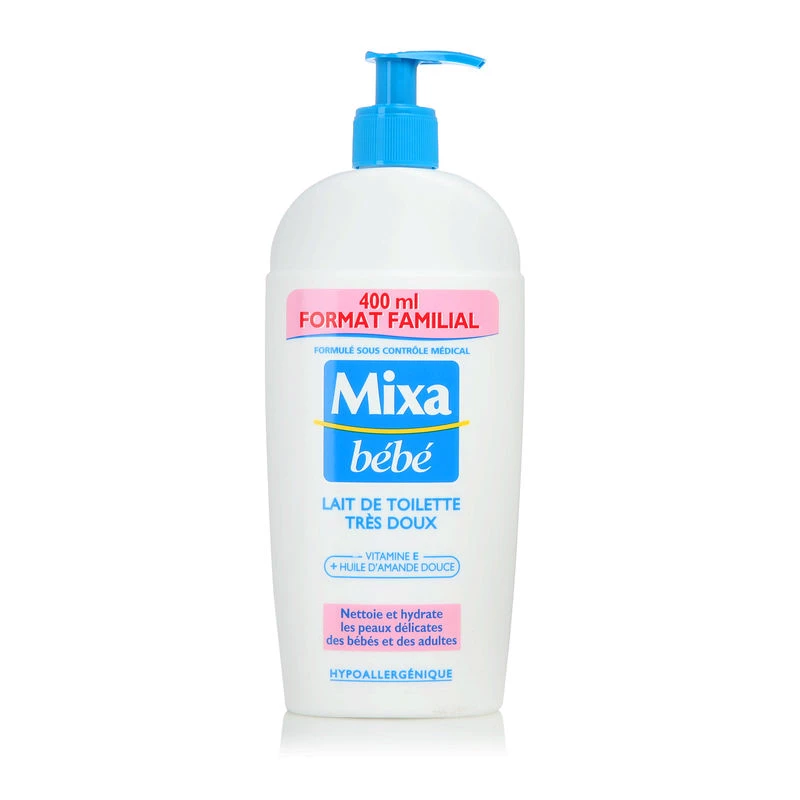 Очень нежное очищающее молочко для малышей 400мл - MIXA