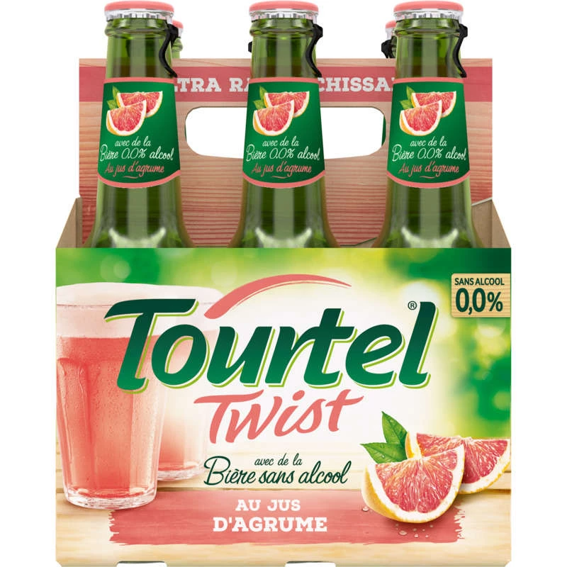 无酒精柑橘汁啤酒。 6x27.5cl - Tourtel