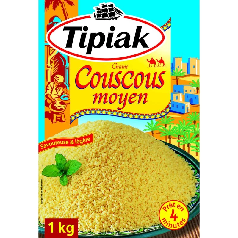 Middelgrote Couscous, 1kg - TIPIAK
