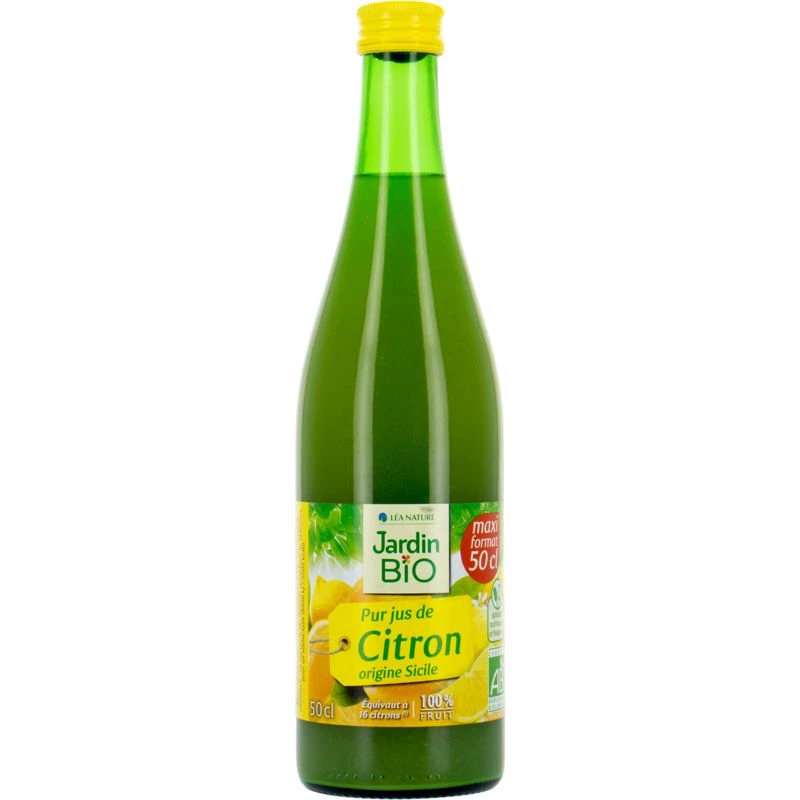 Suco de limão puro orgânico 50cl - JARDIN Bio