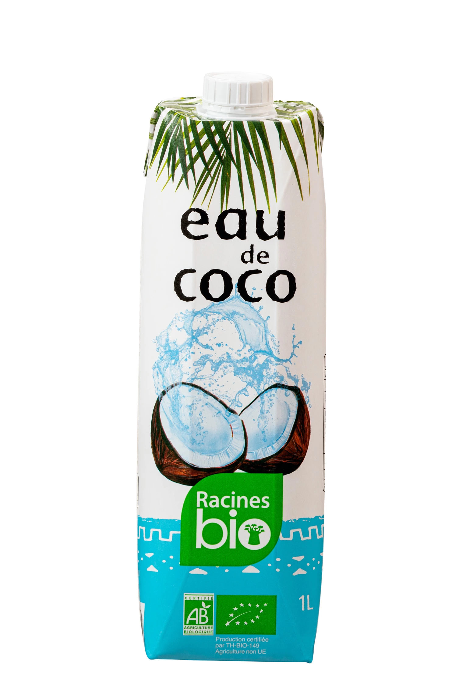 Кокосовая вода (12 х 1 л) - Racines Bio