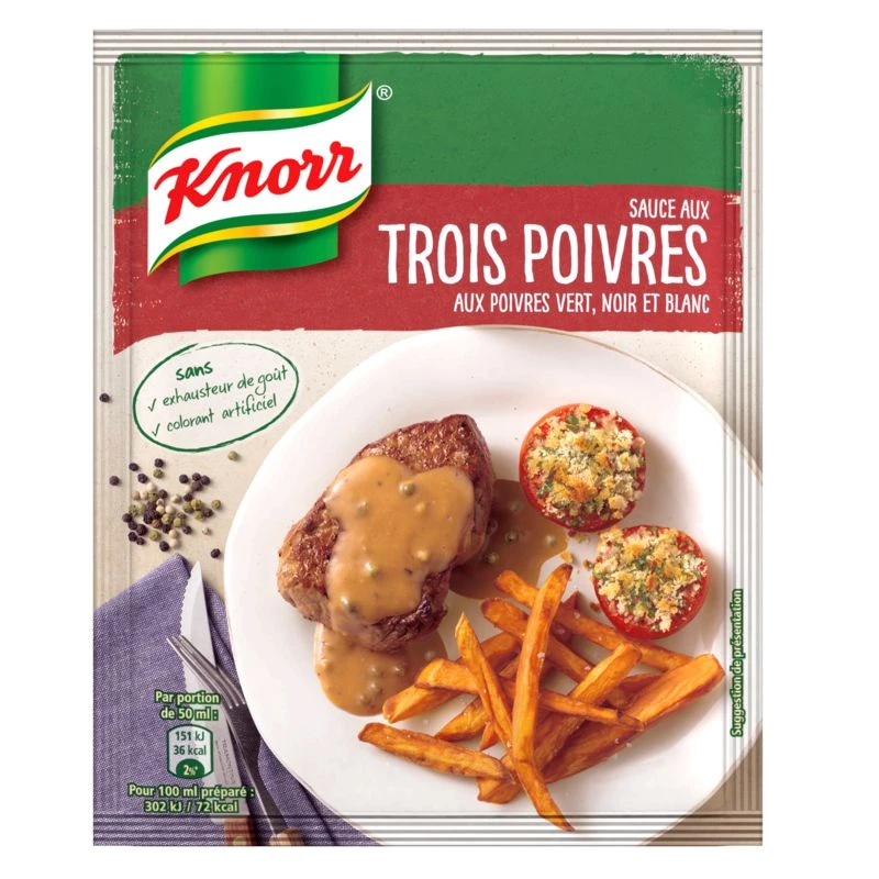 Sauce aux 3 Poivres, 30g - KNORR