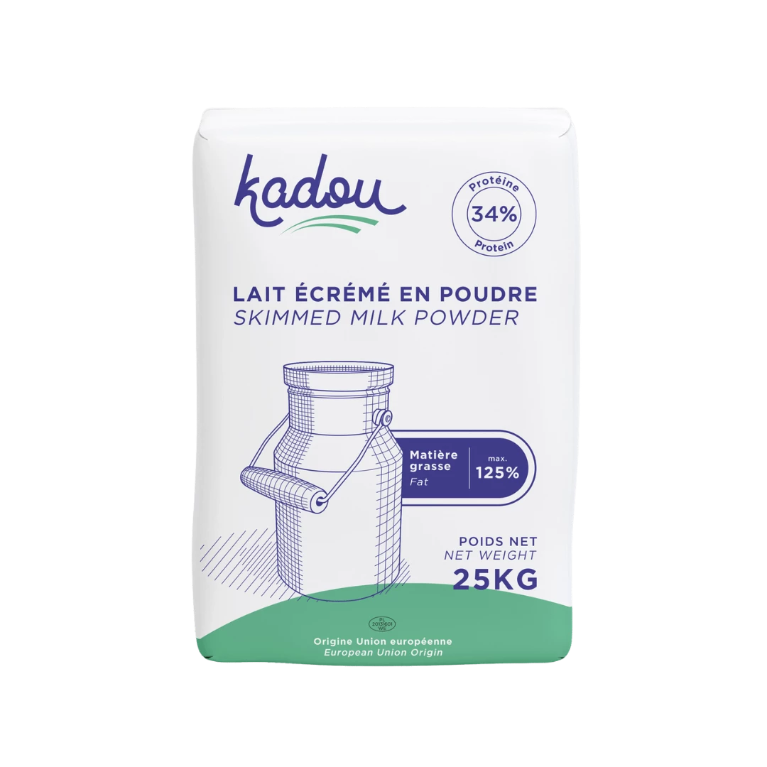 Сухое обезжиренное молоко 25 кг 34% белка - KADOU