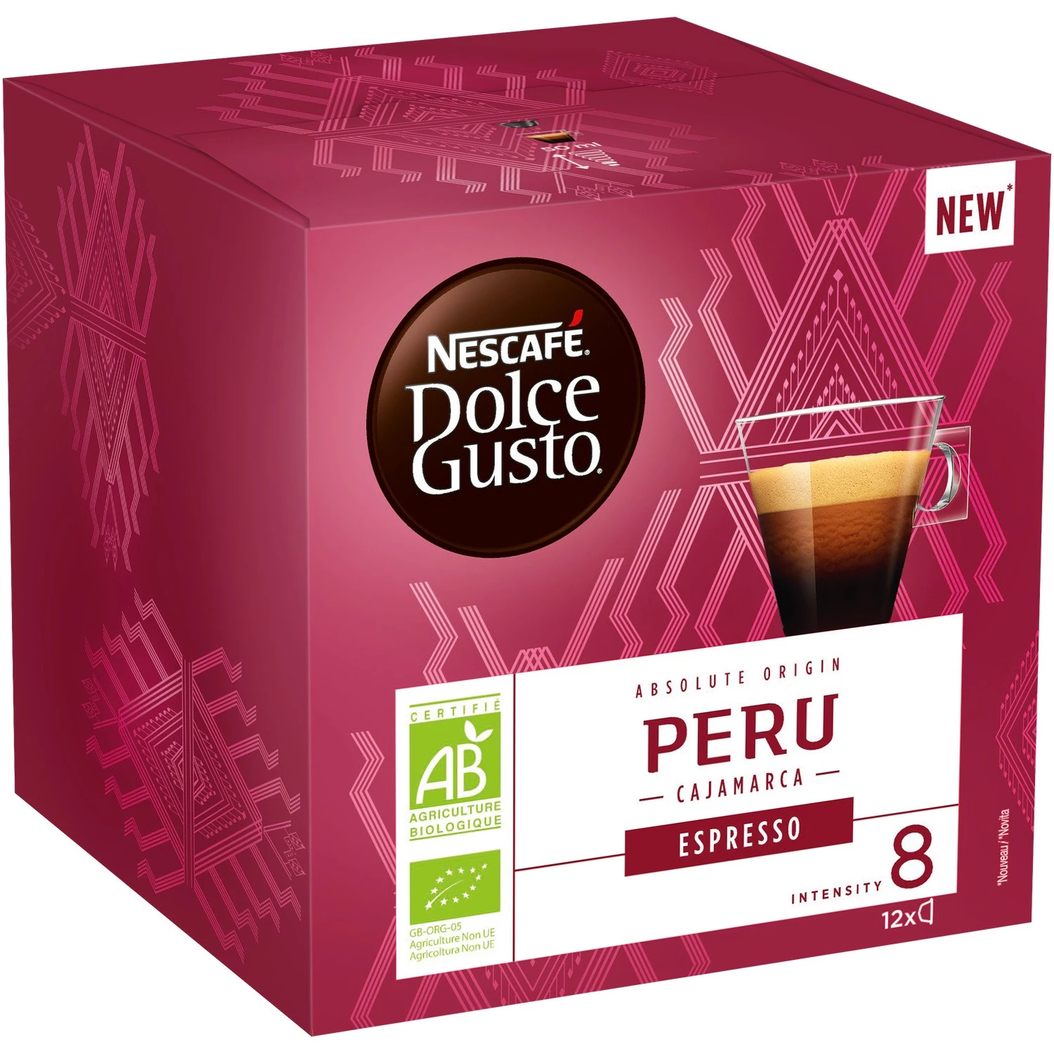 有机秘鲁浓缩咖啡 x12 粒 84 克 - NESCAFÉ DOLCE GUSTO