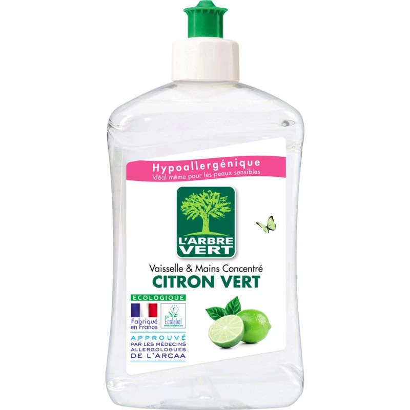L'Arbre Vert Liquide vaisselle & mains citron 500ml - L'ARBRE VERT