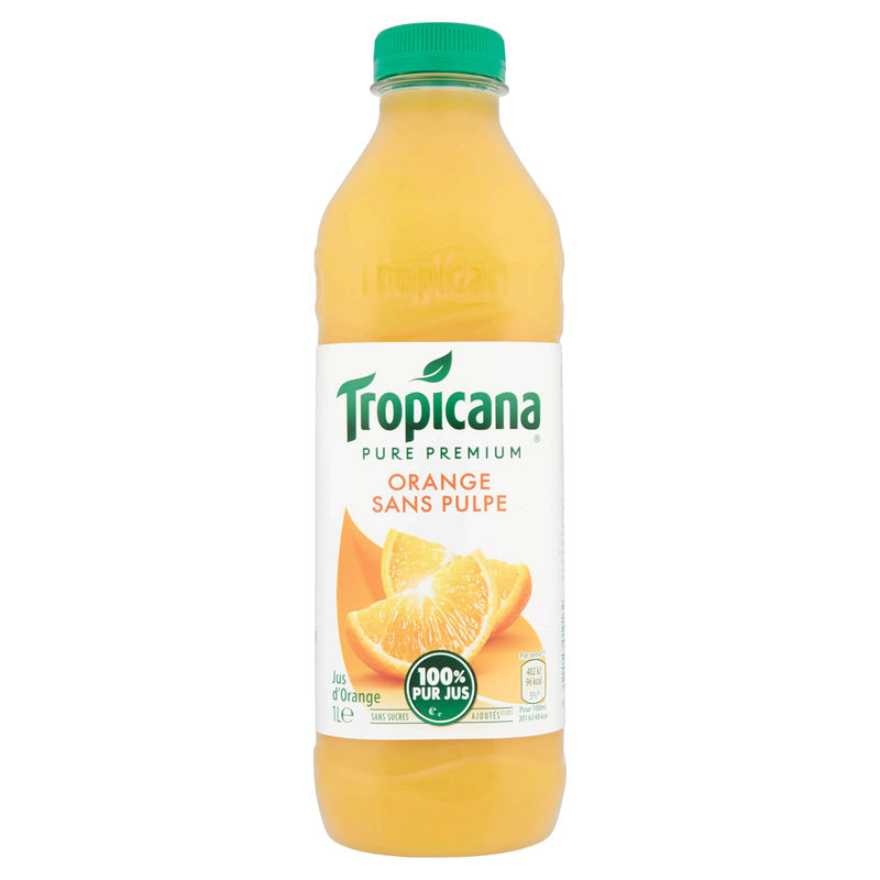 Grossiste Jus D Orange Sans Pulpe Pure Premium 1L TROPICANA