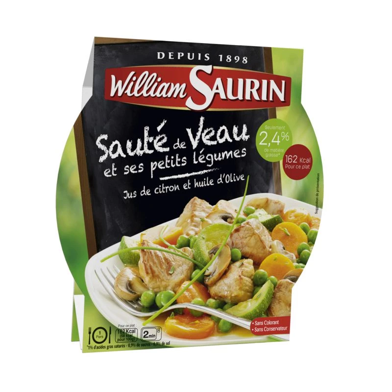 Соте из телятины и овощей, 280г - WILLIAM SAURIN