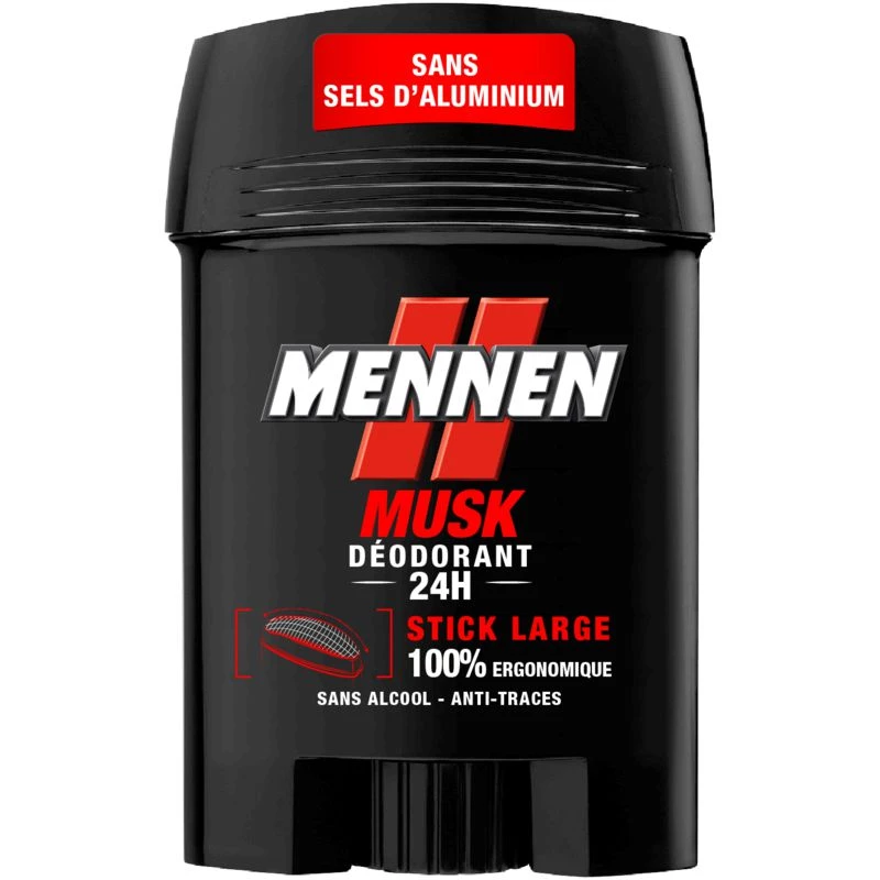 Déodorant MEN en stick 24h Musk anti-traces 50ml - MENNEN