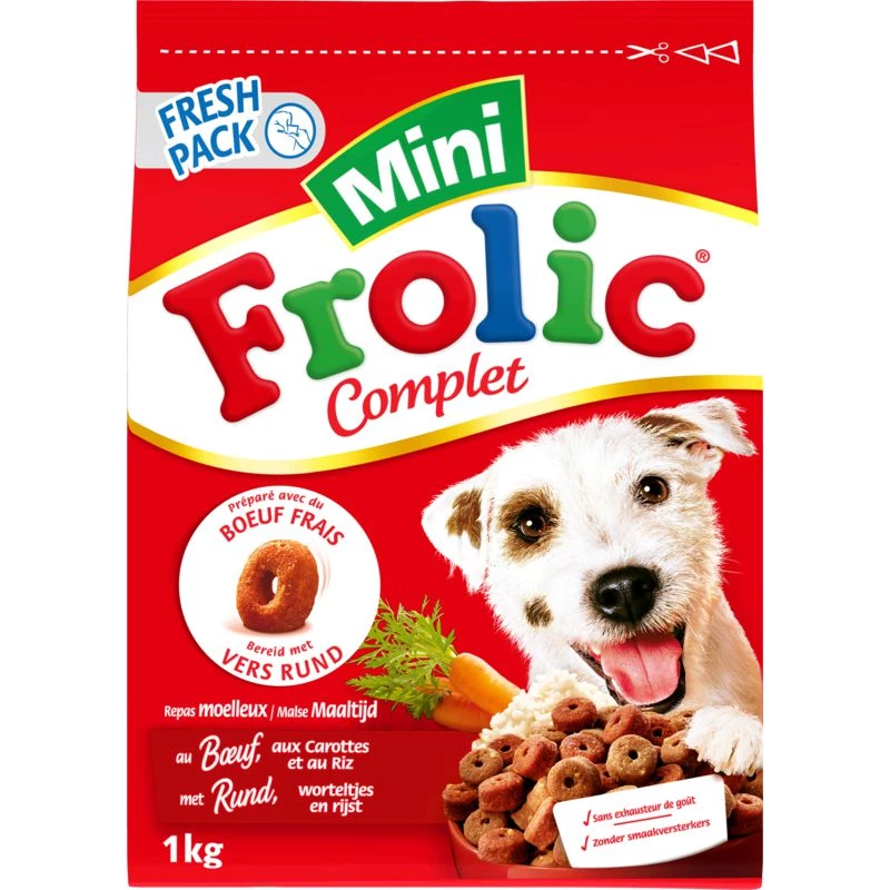 狗用牛肉、胡萝卜和大米炸丸子 1 公斤 - FROLIC