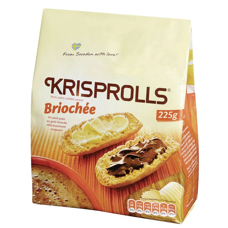Krisprolls 奶油蛋卷 225g - KRISPROLLS