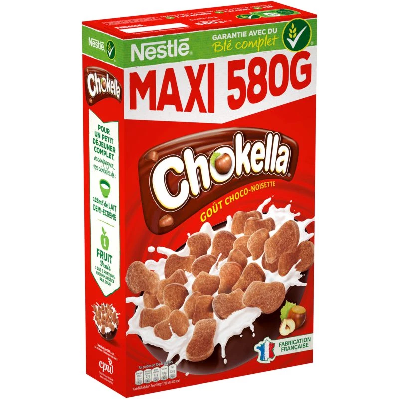 Céréales choco noisette Chokella 580g - NESTLE