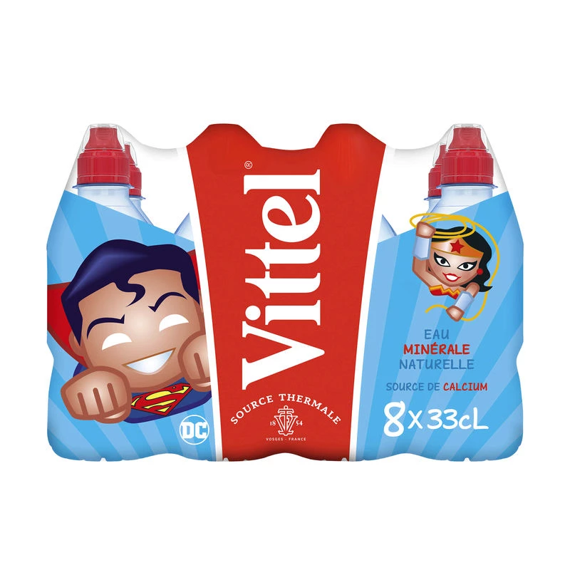 Natural mineral water 8x33cl - VITTEL