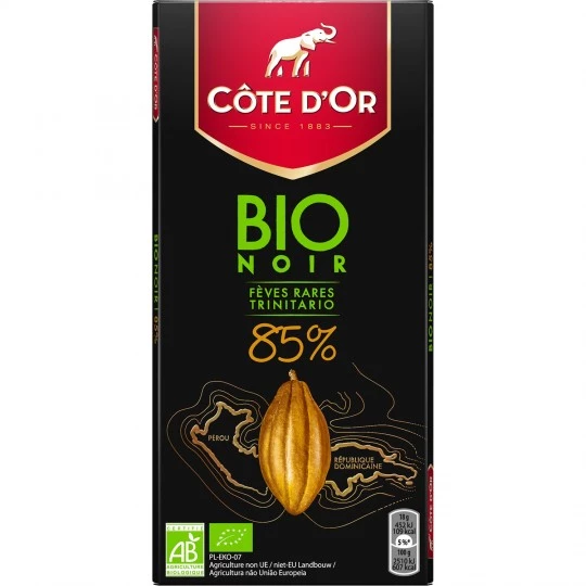 Органический темный шоколад 90г - COTE D'OR