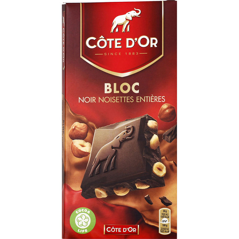 Grossiste Tablette De Chocolat Noir Noisettes Enti Res G C Te D Or