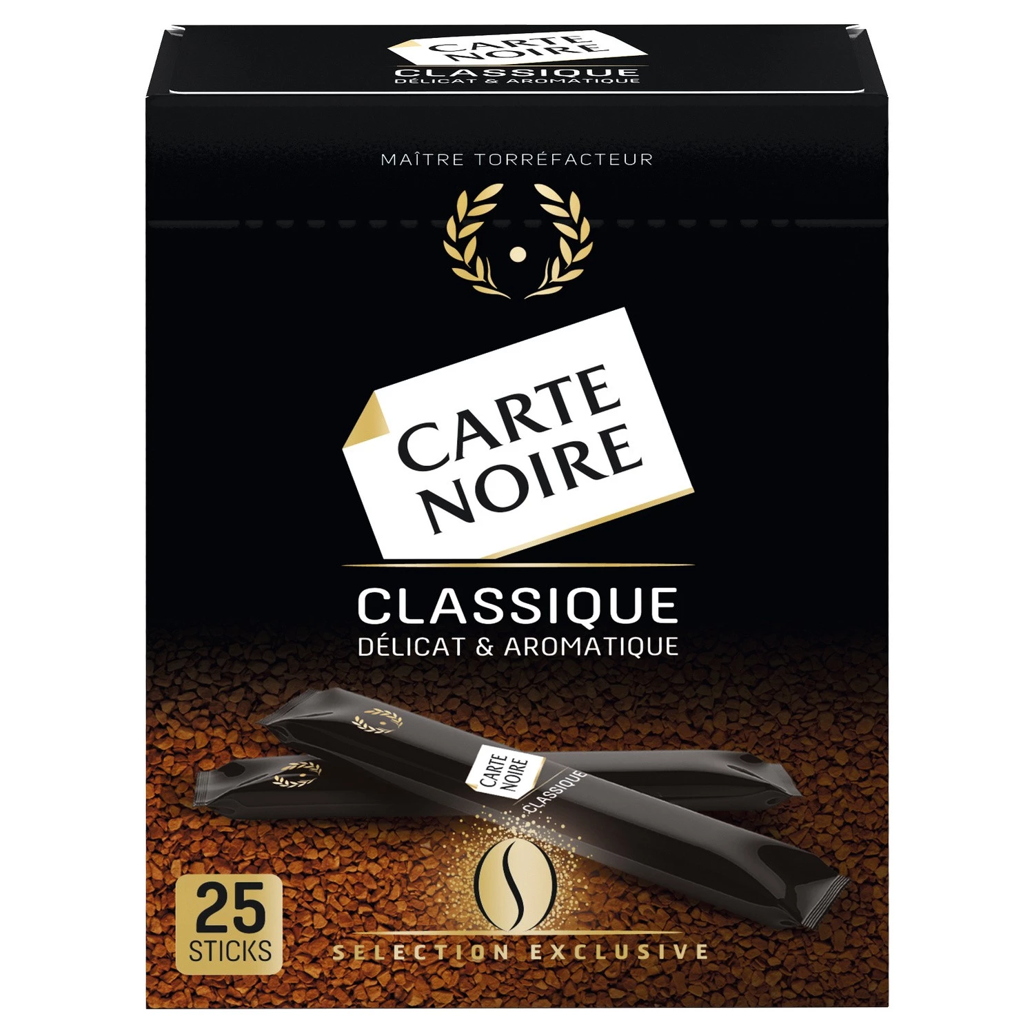 قهوة كلاسيكية قابلة للذوبان × 25 ظرف 45 جرام - CARTE NOIRE