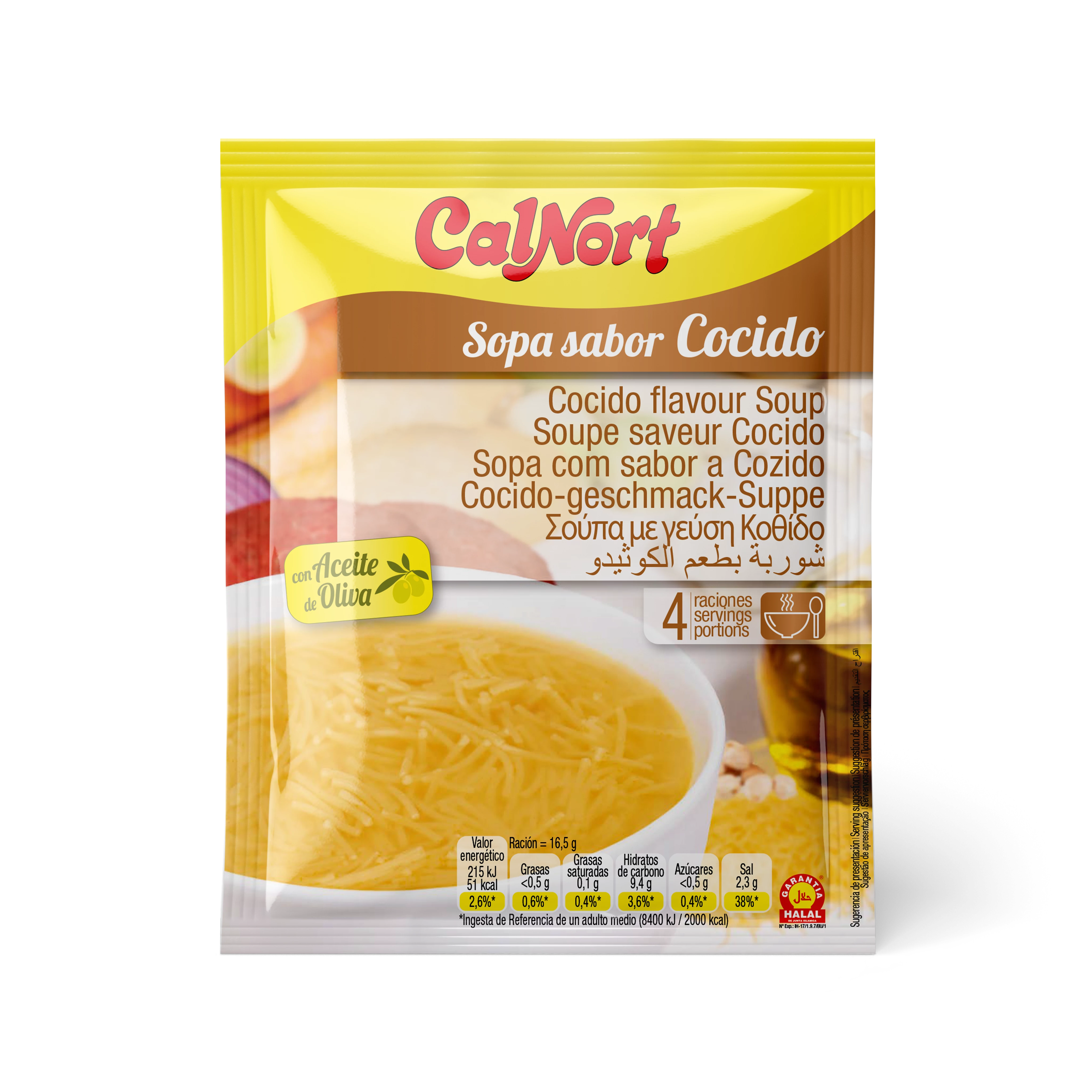Сумка для супа со вкусом Cocido 66 г - CALNORT
