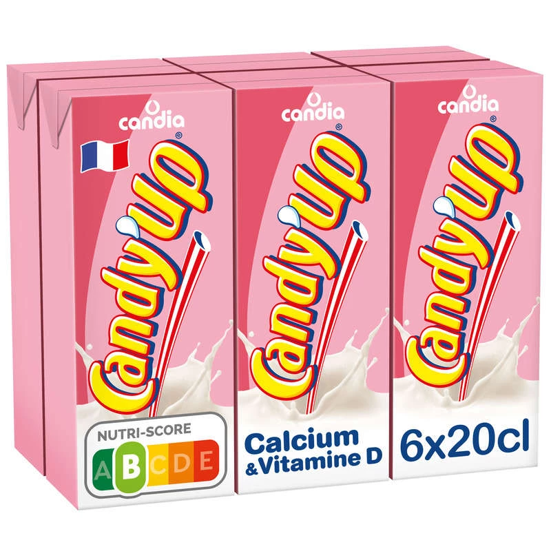 Strawberry flavored milk drink 6x20cl - CANDY UP