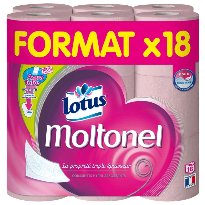 Туалетная бумага Молтонель x18 - LOTUS