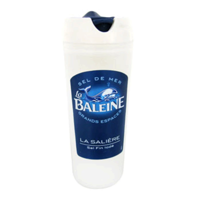 Salière sel de mer fin essentiel 125g - LA BALEINE