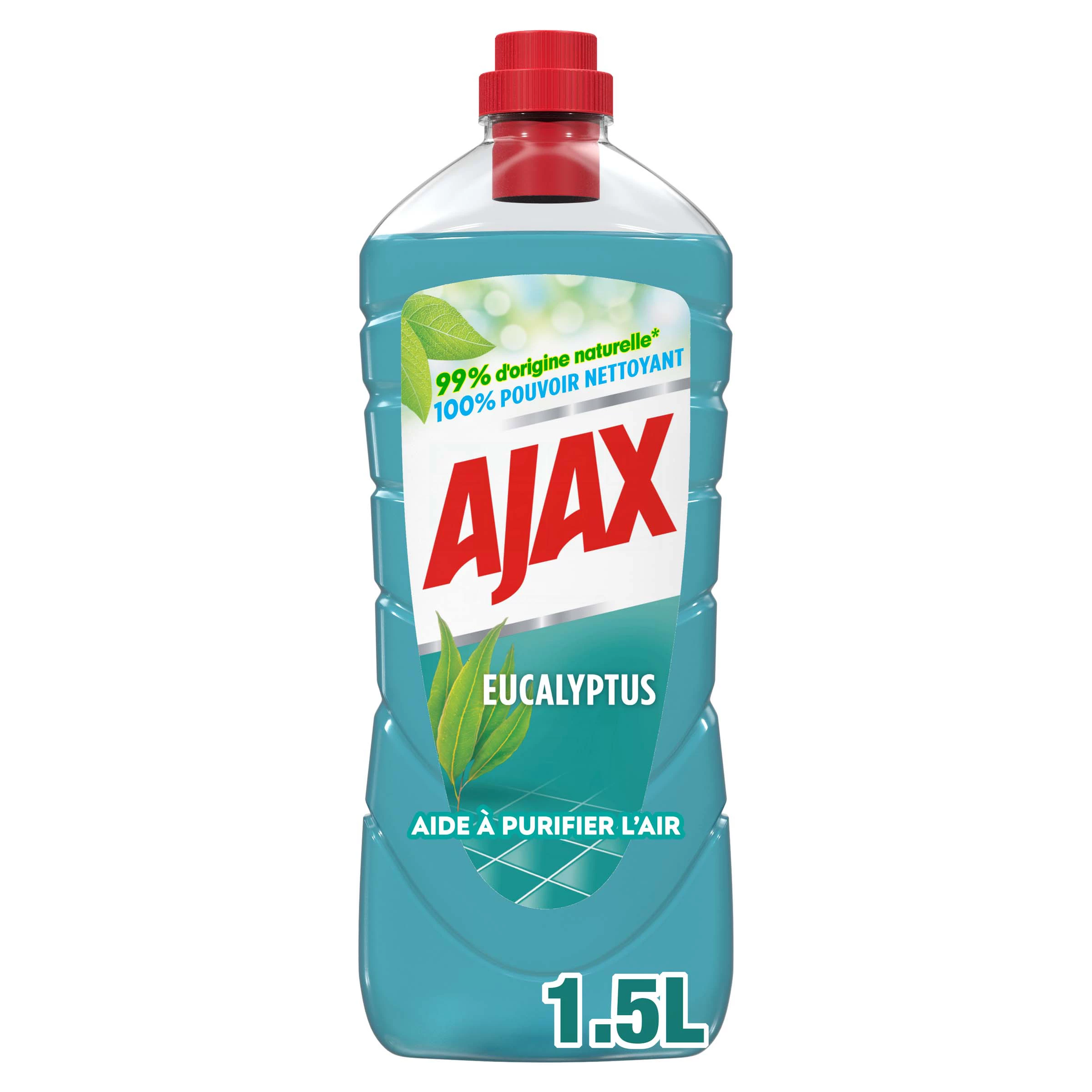Limpador multifuncional e para pisos domésticos purifica o ar com eucalipto ecologicamente responsável - AJAX