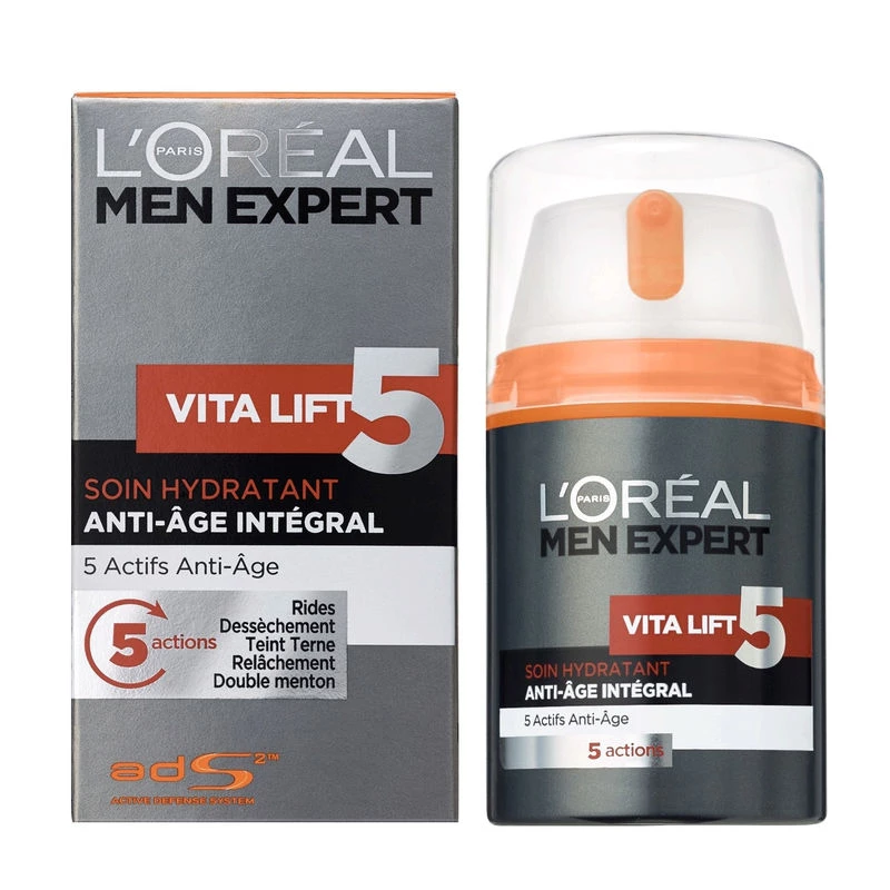 Soin hydratant anti-âge intégral Men Expert 50ml - L'OREAL