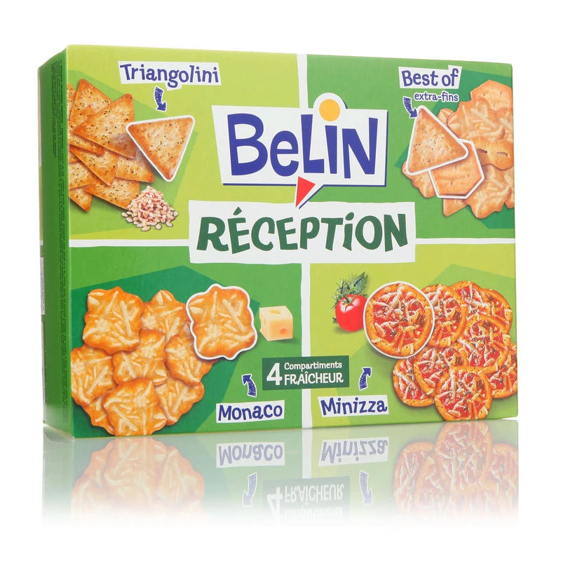 Biscuits Apéritifs Crackers  Réception, 380g - BELIN