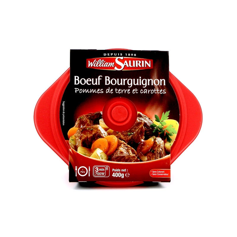 Boeuf Bourguignon, 400g - WILLIAM SAURIN