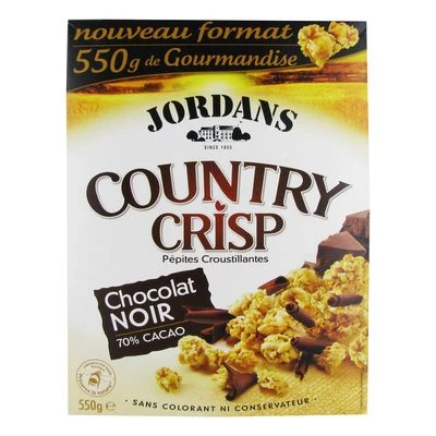 Chocolat Noir Crujiente Country 550g - JORDANS