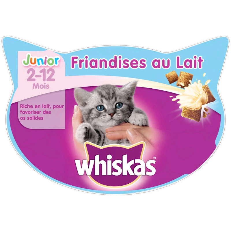 Treats for junior cats from 2 to 12 months in milk 55g - WHISKAS