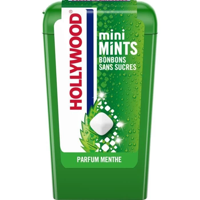 Mini Mints Mint Flavor Candy; Without sugar; 12.5g - HOLLYWOOD