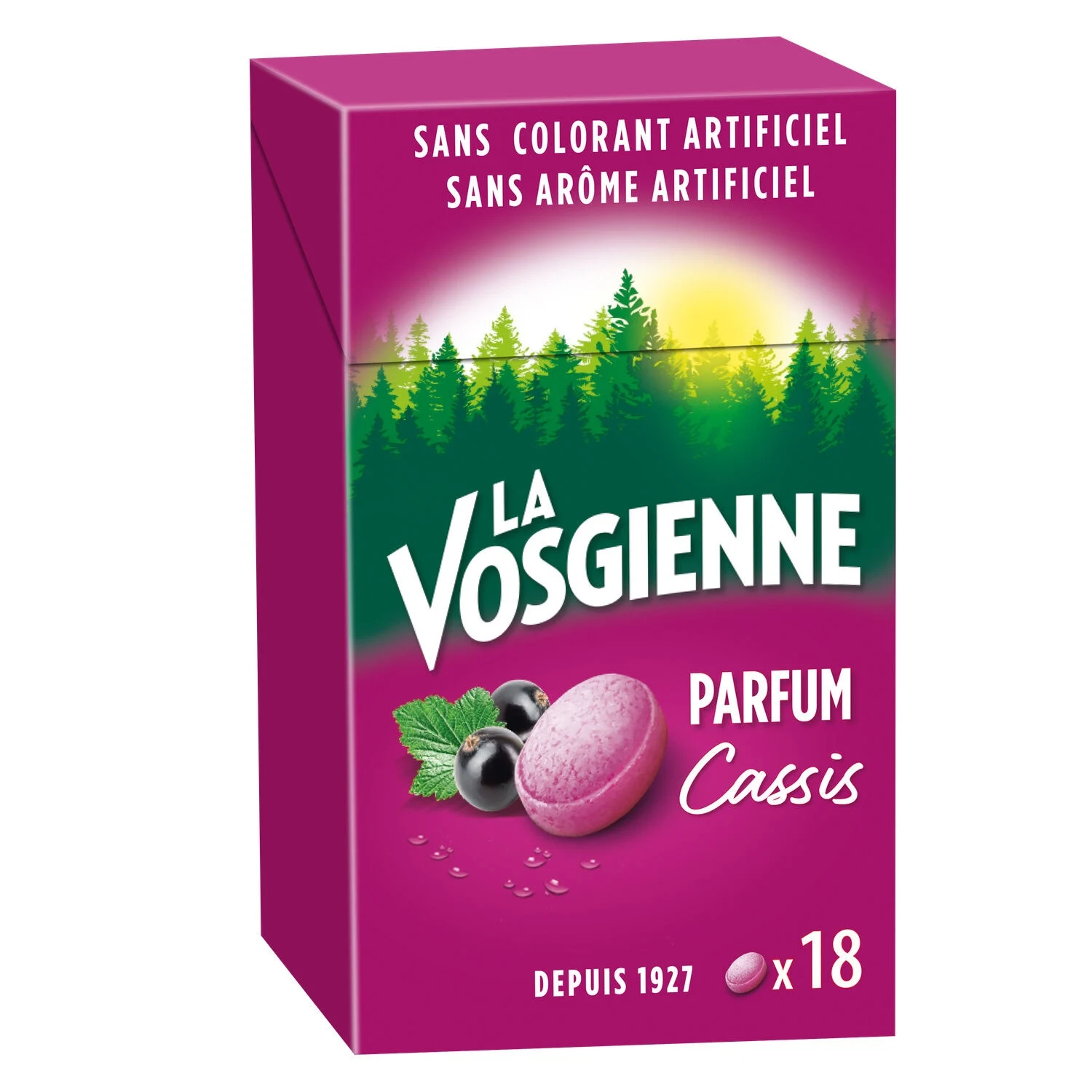Bonbons Goût Cassis 36g - La Vosgienne