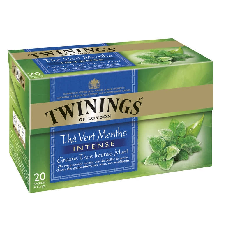 Intense mint green tea x20 32g - TWININGS