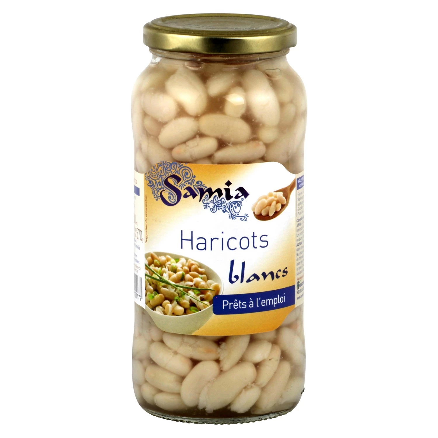 Haricots Blancs Bocal 570g - SAMIA