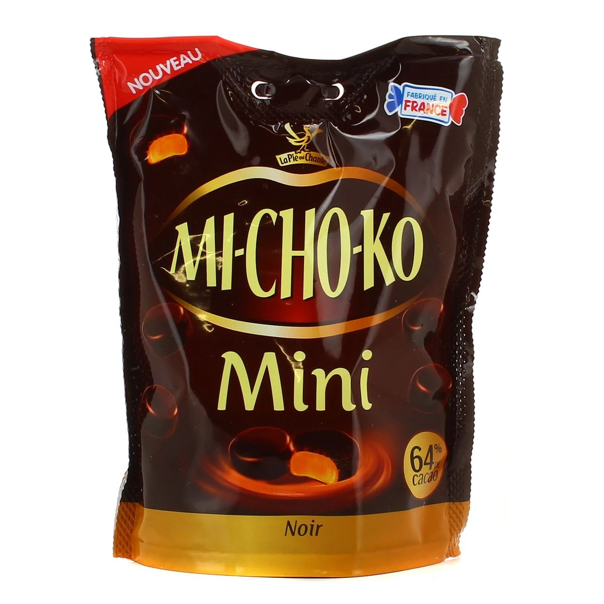 Michoko, Bonbon au chocolat noir, bonbon michoko, la pie qui chante