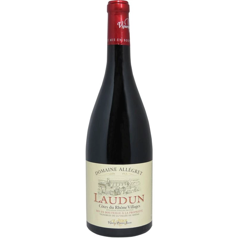 Côtes du Rhône Villages Laudun, vin rouge  75 cl - DOMAINE ALLEGRET