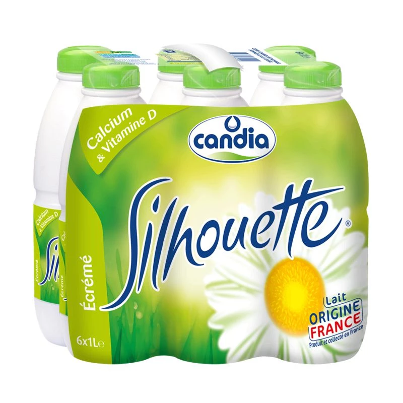 Silhouette skimmed milk 6x1L - CANDIA