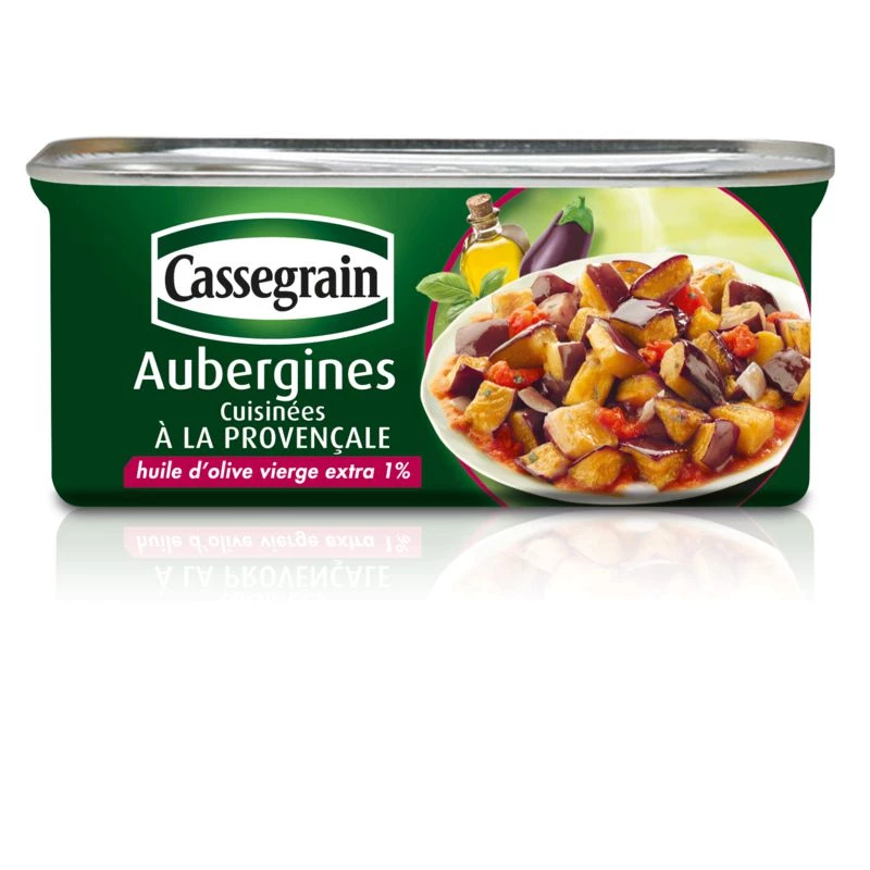 Eggplants cooked Provencal style 185g - CASSEGRAIN