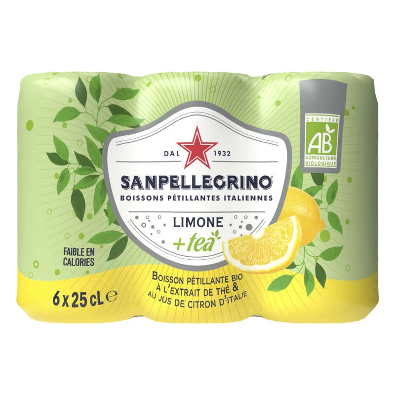 San Pellegrino Limone Tea 6x25