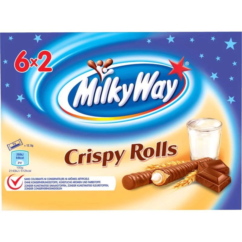 Biscuits Crispy Rolls 150g - MILKY WAY