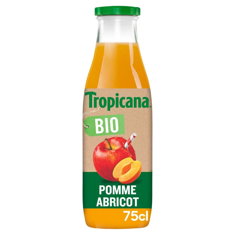 Tropicana Bio Pomme Abricot 75