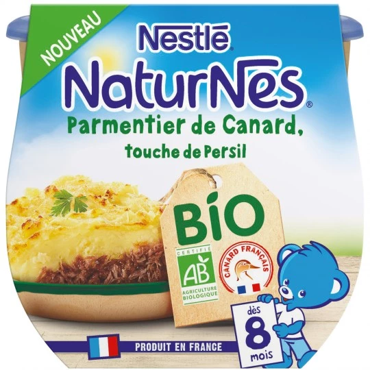 Grossiste Repas Bebe Bio Parmentier De Canard Des 8 Mois 2x190g Nestle