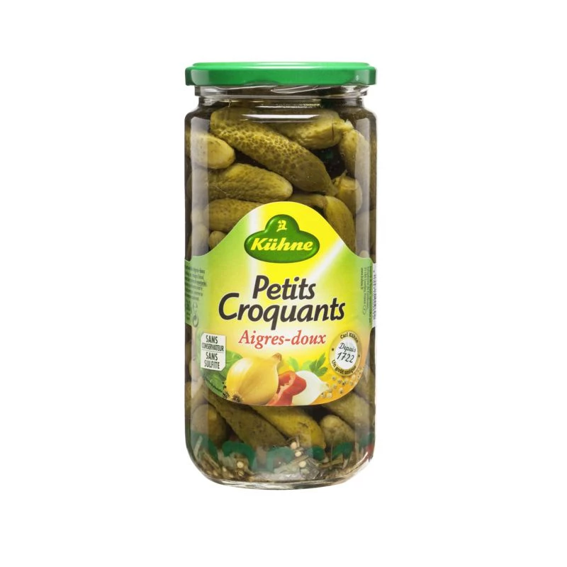 Sweet and Sour Crunchy Pickles, 360g -  KÜHNE